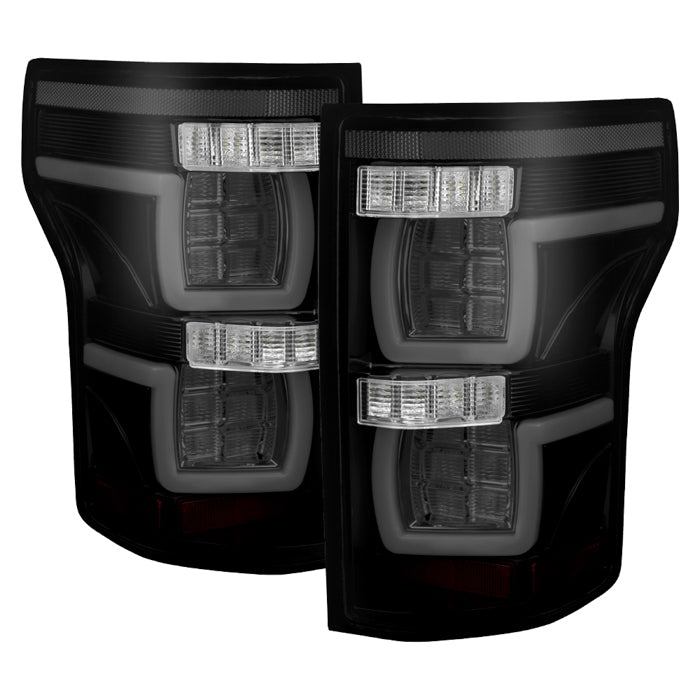 ( Akkon ) Ford F150 2015-2019 LED Tail Lights - Black Smoked