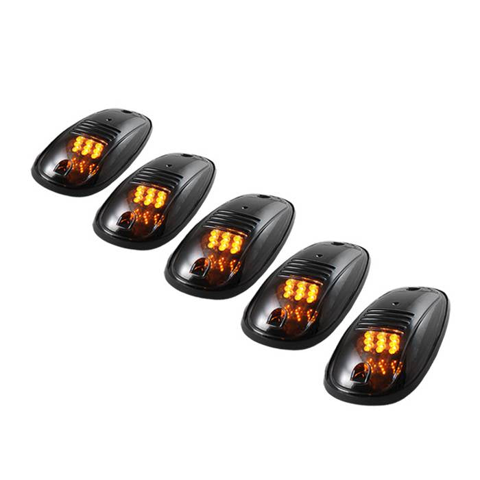 ( xTune ) 5 PCS ROOF CAB MARKER PARKING RUNNING LIGHTS - Smoked