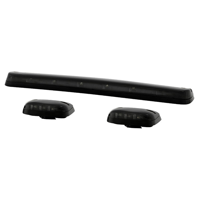 ( xTune ) Chevy Silverado 07-13 Amber LED Cab Roof Lights - Smoke