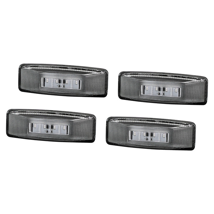 ( xTune ) Dodge Ram 94-02 Dually 2 Red LED+2 Amber LED Fender Lights 4pcs - Clear