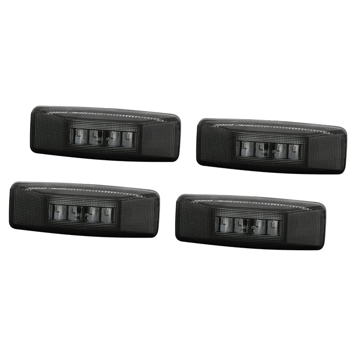 ( xTune ) Dodge Ram 94-02 Dually 2 Red LED+2 Amber LED Fender Lights 4pcs - Smoke