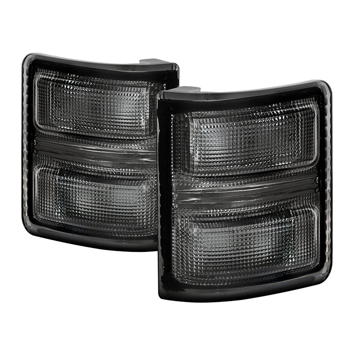( xTune ) Ford Superduty 08-14 F250~F550 Amber LED Mirror Signal Lens - Smoke