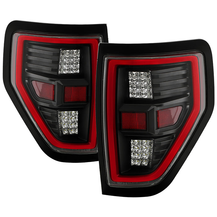 ( xTune) Ford F150 09-14 Full LED Tail Lights - Black