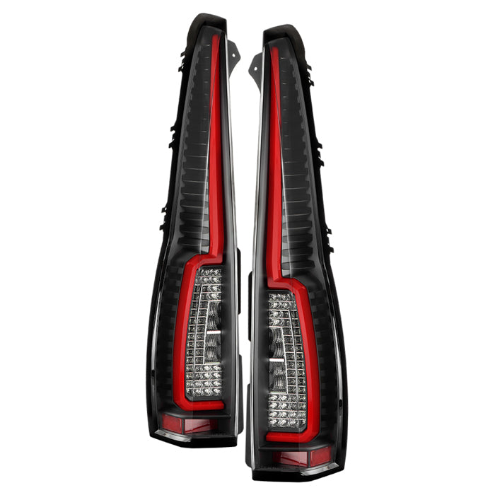 ( xTune ) GMC Yukon 07-14 / Chevy Suburban 1500 / Tahoe ( Escalade Style ) Full LED Tail Lights - Black
