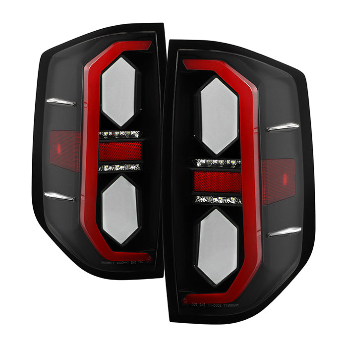 ( xTune ) Toyota Tundra 14-21 FULL LED Mirror 3D Tail Lights - Black