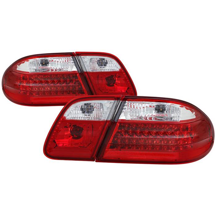 ( xTune ) Mercedes Benz W210 E-Class 96-02 LED Tail Lights - Red Clear
