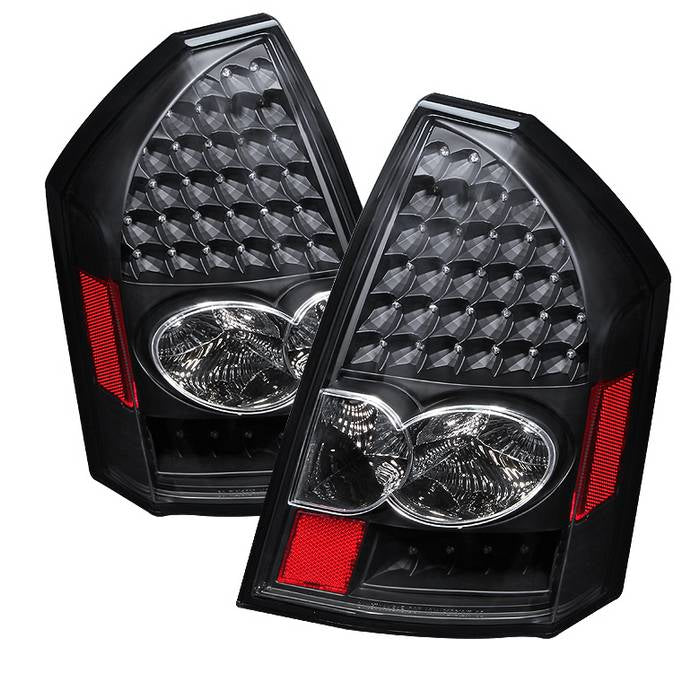( xTune ) Chrysler 300C 05-07 LED Tail Lights - Black
