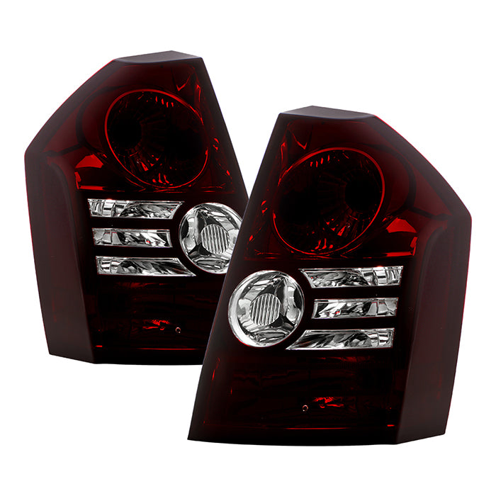 ( Akkon ) Chrysler 300 2008-2010 ( Fit Base & Touring Models only and models with 2.7L or 3.5L Engines only ) OEM Style Tail Lights - Signal-3457NA(Included) ; Parking-3157(Included) ; Reverse-3157(Included) ; Brake-3157(Included) - Red Smoked