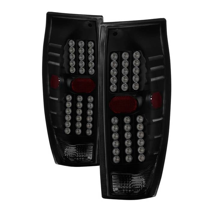 ( Akkon ) Chevy Avalanche 02-06 LED Tail Lights - Black Smoked