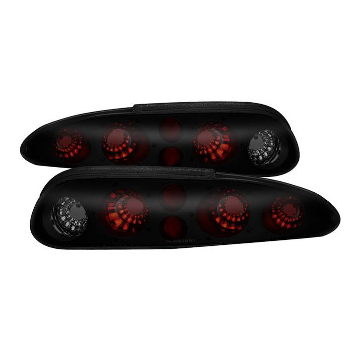 ( Akkon ) Chevy Camaro 93-02 Euro Style Tail Lights - Black Smoked