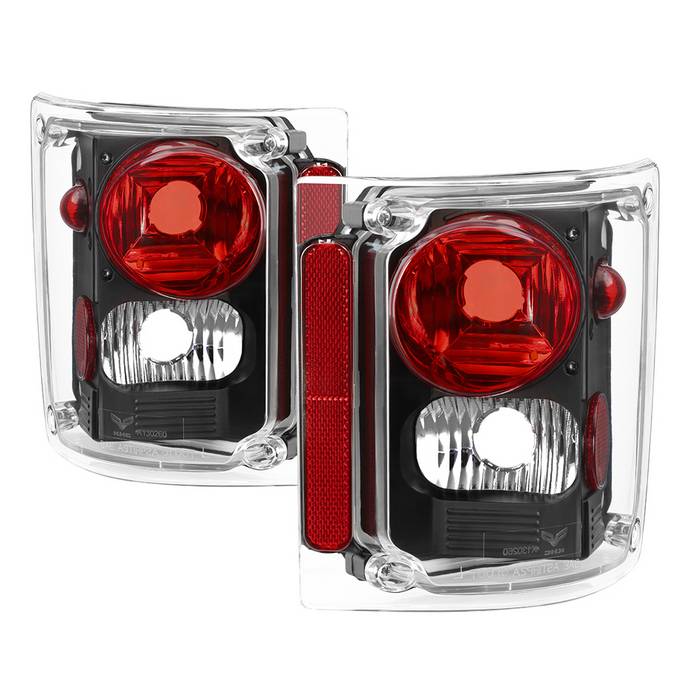 ( Akkon ) Chevy Suburban 73-91 / GMC Chevy CK Series 73-87 / Chevy Blazer 73-91 ( Won‘t Fit S10 Blazer ) Euro Style Tail Lights - Black