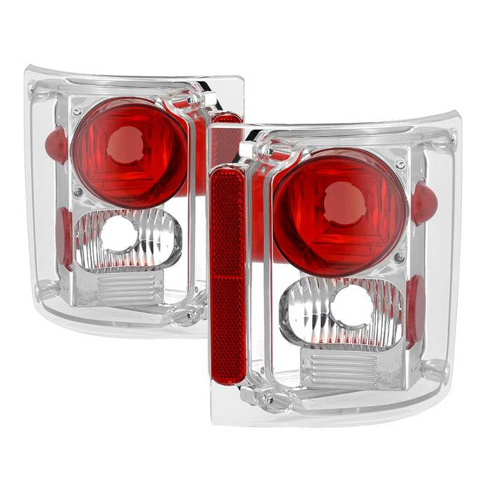 ( Akkon ) Chevy Suburban 73-91 / GMC Chevy CK Series 73-87 / Chevy Blazer 73-91 ( Won‘t Fit S10 Blazer ) Euro Style Tail Lights - Chrome