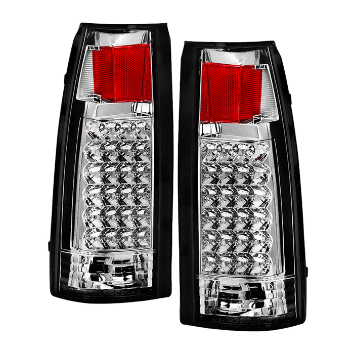( xTune ) Chevy C/K Series 1500/2500/3500 88-98 / GMC Sierra 88-98 / Blazer 92-94 / Jimmy 92-94 / Suburban 92-99 / Tahoe 94-99 / Cadillac Escalade 99-00 / Yukon Denali 99-00 LED Tail Lights - Chrome