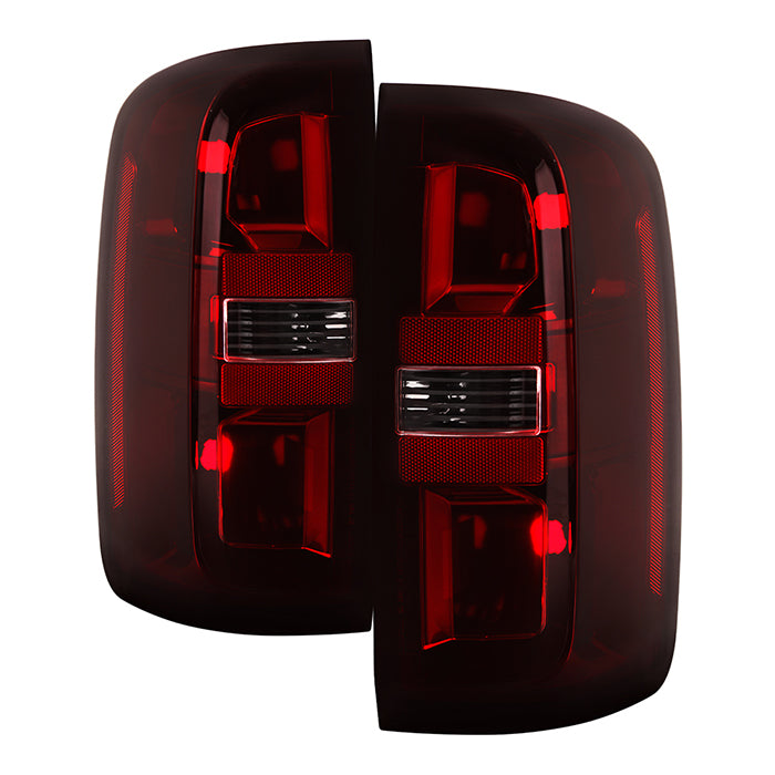 ( POE ) Chevy Colorado Halogen Tail Lights - Signal-7443(Not Included) ; Reverse-921(Not Included) ; Brake-7443(Not Included) - OE SET SMOKE