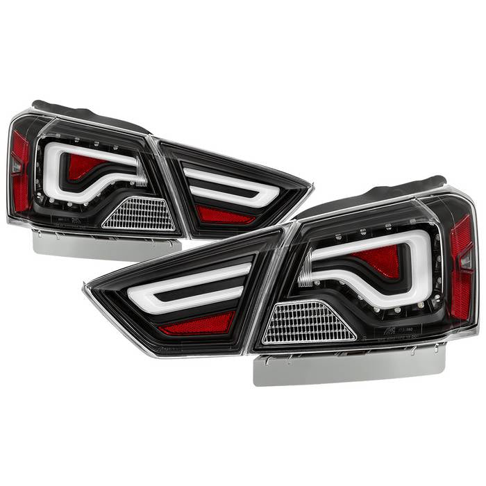 ( Akkon ) Chevy Impala 2014-2019 ( Don‘t Fit 14-16 Limited Models ) Light Bar LED Tail Lights - Reverse-7440(Included) - Black