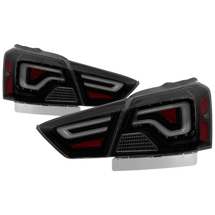 ( Akkon ) Chevy Impala 2014-2019 ( Don‘t Fit 14-16 Limited Models ) Light Bar LED Tail Lights - Reverse-7440(Included) - Black Smoked