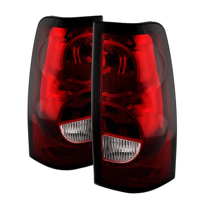 ( Akkon ) Chevy Silverado 1500-2500-3500 03-06 and 2007 Silverado Classic  ( Does Not Fit Stepside ) OEM Style Tail Lights - Red Clear