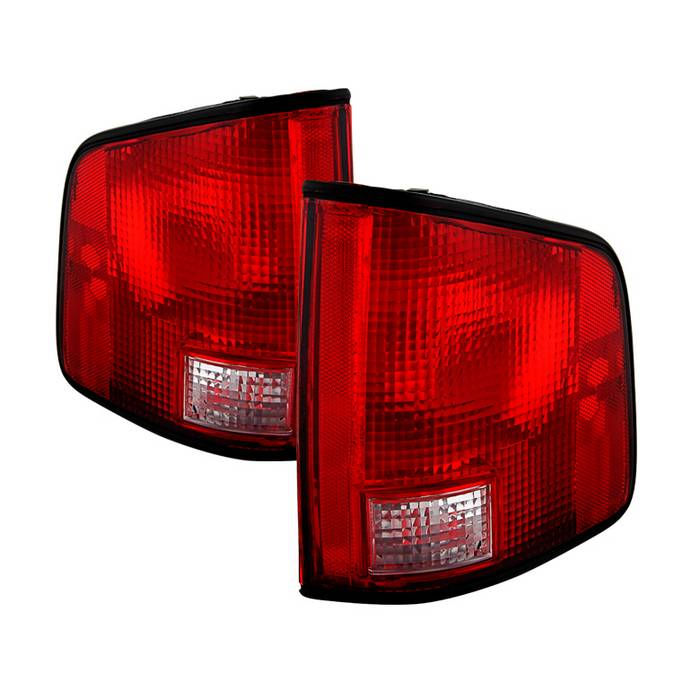 ( Akkon ) Chevy S10 94-04/GMC S15 Sonoma 94-04/Isuzu Hombre 96-00 with Black Edge OE Style Tail Lights - OEM