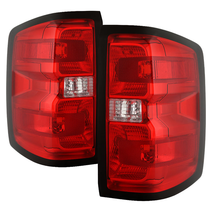 ( POE ) Chevy Silverado 1500 14-18, 2500HD/3500HD 15-19, Sierra 3500HD 15-19 Dually (Bulb Type Only). Not for LED Models or 2016 LTZ Z71 High Country OEM Tail Lights - Signal-7444LL/Reverse-W16W/Brake-7444LL(Not Included) - OEM Color