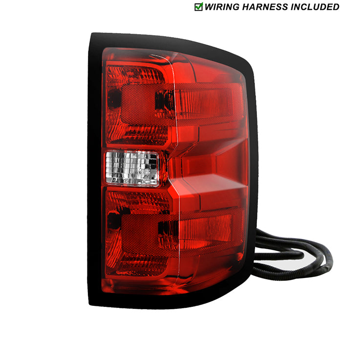 (POE) Chevy Silverado 1500 16–18 (non Accent) / 1500 LD 2019 / 2500HD & 3500HD 16–19 / GMC Sierra 3500HD Dually 16–19 (bulb only, no LED). Not for 2016 LTZ Z71/High Country. Tail Lights: Signal/Brake 7443, Reverse 921 (bulbs included) – OE Right