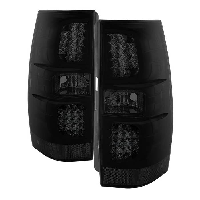 ( Akkon ) Chevy Suburban/Tahoe 07-14 / GMC Yukon/Yukon Denali 07-14  ( 08-13 excluding Hybrid Models )  - LED Tail Lights - Black Smoked