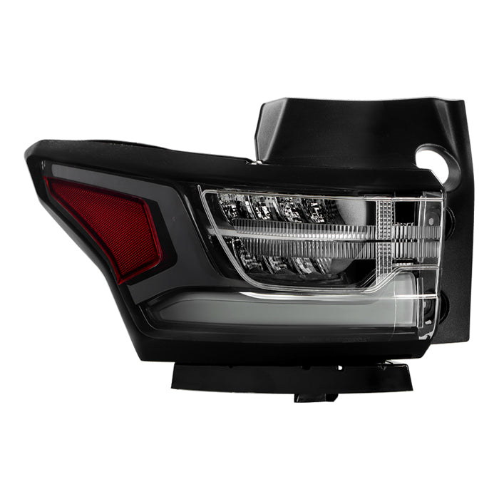 ( POE ) Chevy Traverse 18-21 w/ Redline Pkg Black/Clear Full LED Tail Light - OE Outer Left