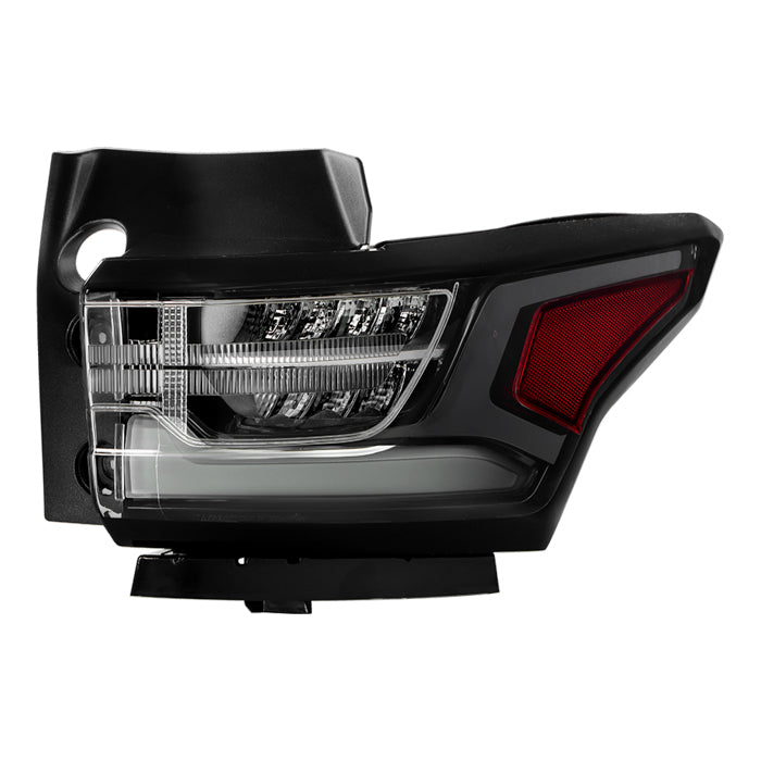 ( POE ) Chevy Traverse 18-21 w/ Redline Pkg Black/Clear Full LED Tail Light - OE Outer Right