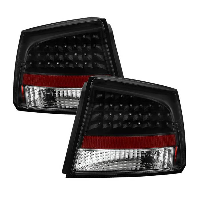 ( xTune ) Dodge Charger 06-08 LED Tail Lights - Black