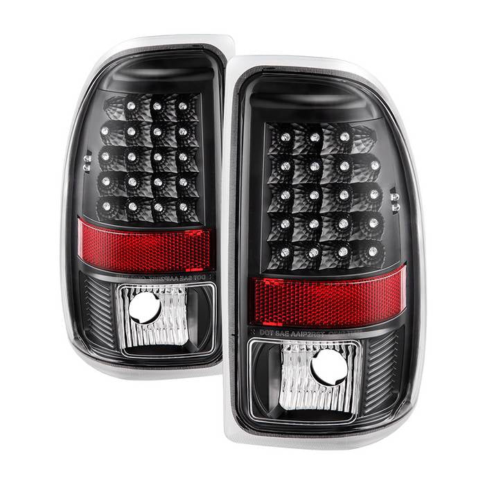 ( xTune ) Dodge Dakota 97-04 LED Tail Lights - Signal-LED ; Parking-LED ; Reveres-3157(Not Included) - Black