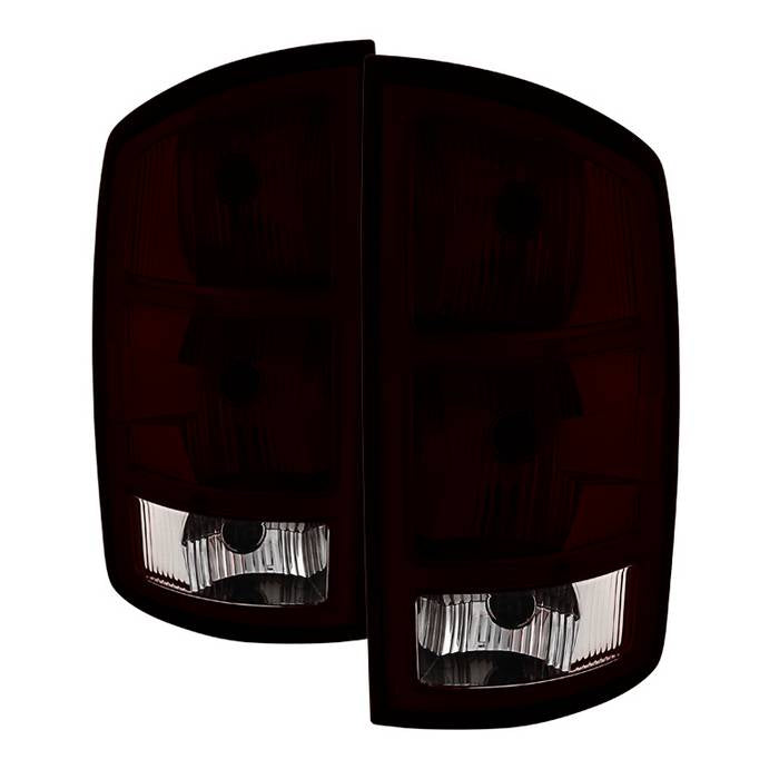 ( Akkon ) Dodge Ram 1500 02-06 / Ram 2500 3500 03-06 OEM Style Tail Lights - Red Smoked