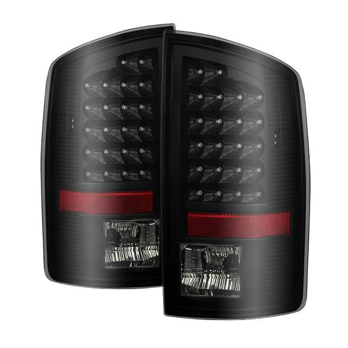 ( xTune ) Dodge Ram 07-08 1500 / Ram 07-09 2500/3500 LED Tail Lights - Black Smoke