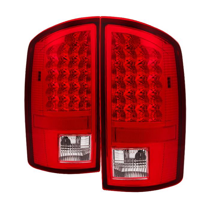 ( xTune ) Dodge Ram 07-08 1500 / Ram 07-09 2500/3500 LED Tail Lights - Red Clear