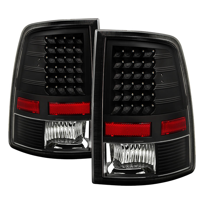 ( Xtune ) Dodge Ram 1500 09-18 / Ram 2500/3500 10-19 LED Tail Lights - Incandescent Model only ( Not Compatible With LED Model ) - Reverse-921(Not Included) - Black
