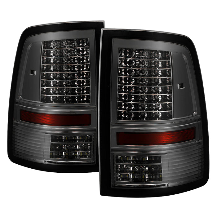 ( Akkon ) Dodge Ram 1500 09-18 / Ram 2500/3500 10-19 - Incandescent Model only ( Not Compatible With LED Model ) ??C Shape?? LED Tail Lights- Smoked