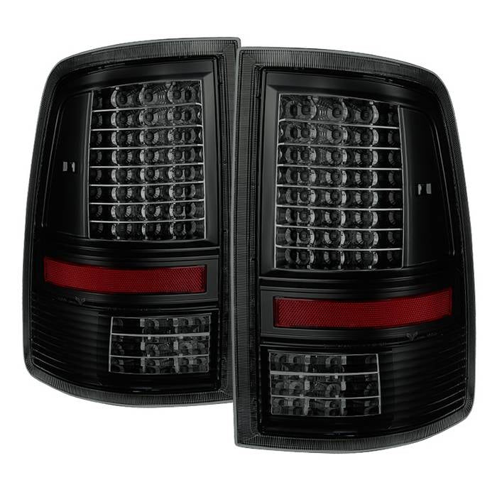 ( Akkon ) Dodge Ram 1500 09-18 / Ram 2500/3500 10-19 LED Tail Lights - Incandescent Model only ( Not Compatible With LED Model ) - Black Smoke