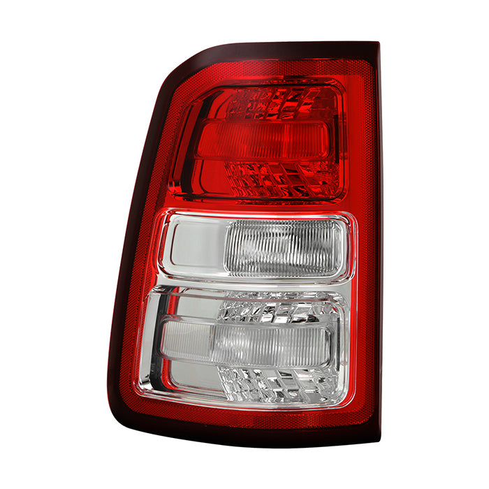 ( POE ) Dodge Ram 1500 Big Horn / Trademan Halogen Chrome Bezel Red Len Tail Light - OE Left ( CH2800221 )