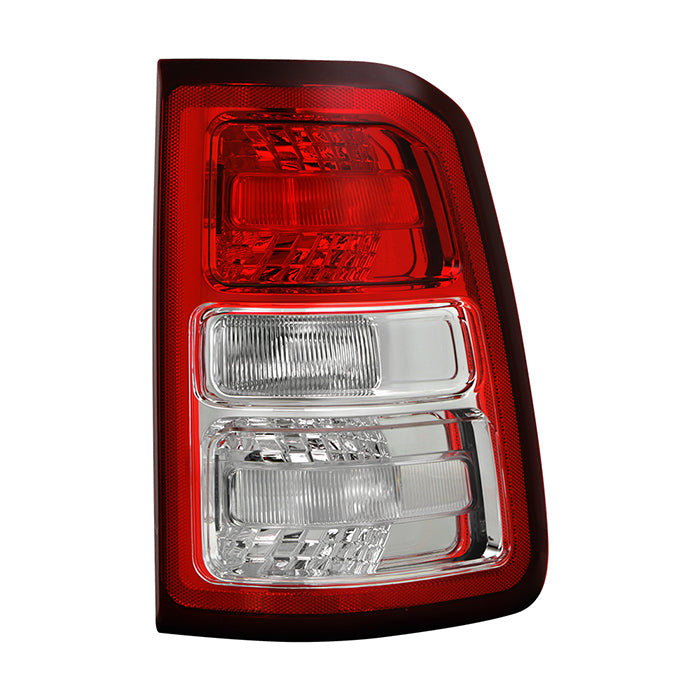 ( POE ) Dodge Ram 1500 Big Horn / Trademan Halogen Chrome Bezel Red Len Tail Light - OE Right ( CH2801221 )