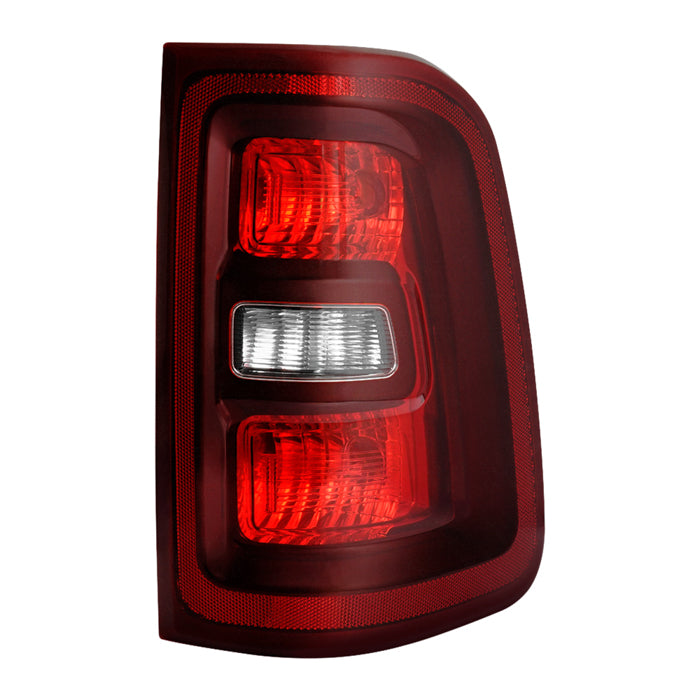 ( POE ) Dodge Ram 1500 25-26 Halogen Black Trim Red Clear Tail Light - OE Right
