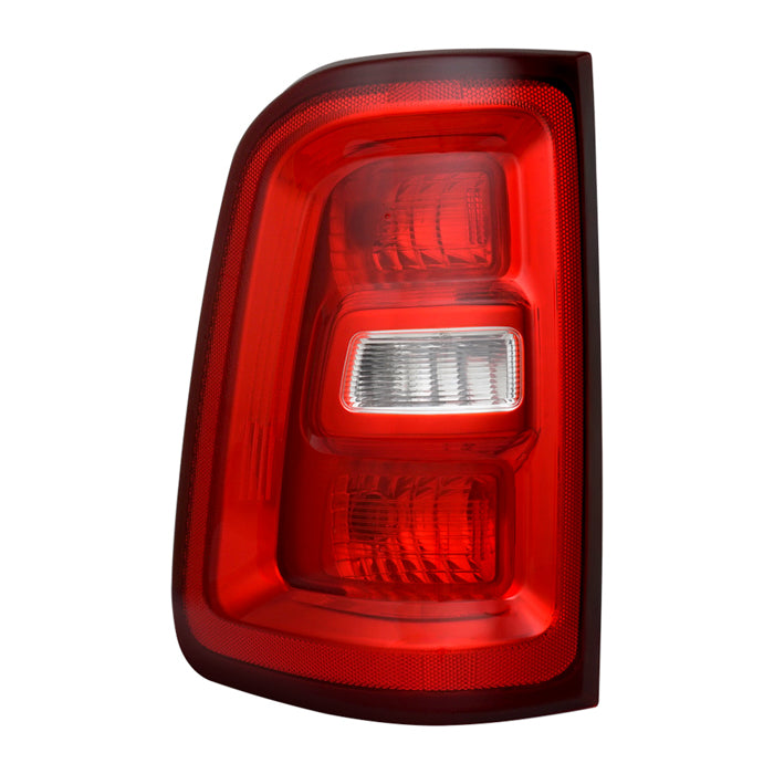 ( POE ) Dodge Ram 1500 25-26 Halogen Chrome Trim Red Clear Tail Light - OE Left