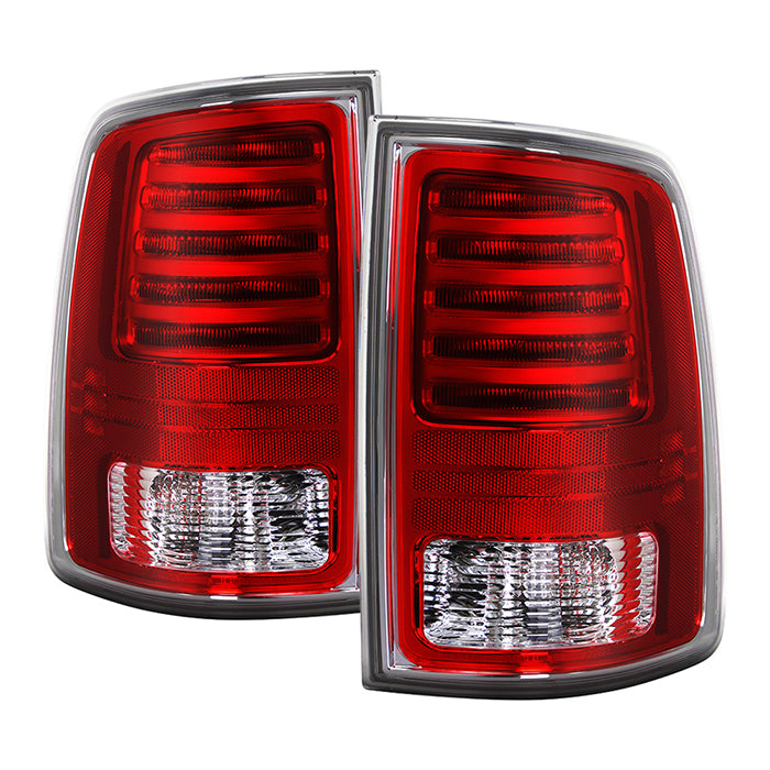 ( POE ) Halogen Upgrade to OE+ Chrome Interior LED Tail Light 2009-18 Ram 1500 2500 3500- Reverse-T20(Included) - OE SET (Come w/Harness  fit Halogen Model)