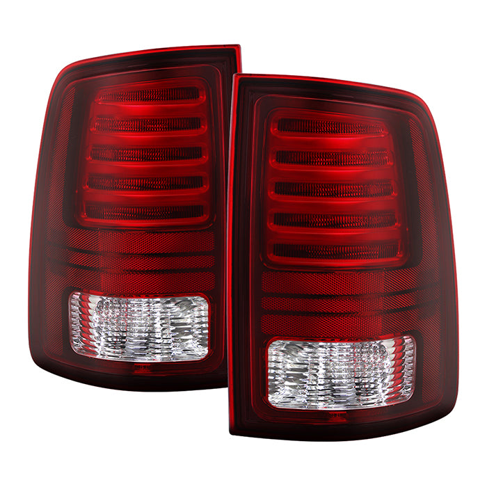 ( POE ) Halogen Upgrade to OE+ Black Interior LED Tail Light 2009-18 Ram 1500 2500 3500- Reverse-T20(Included) - OE SET (Come w/Harness  fit Halogen Model)