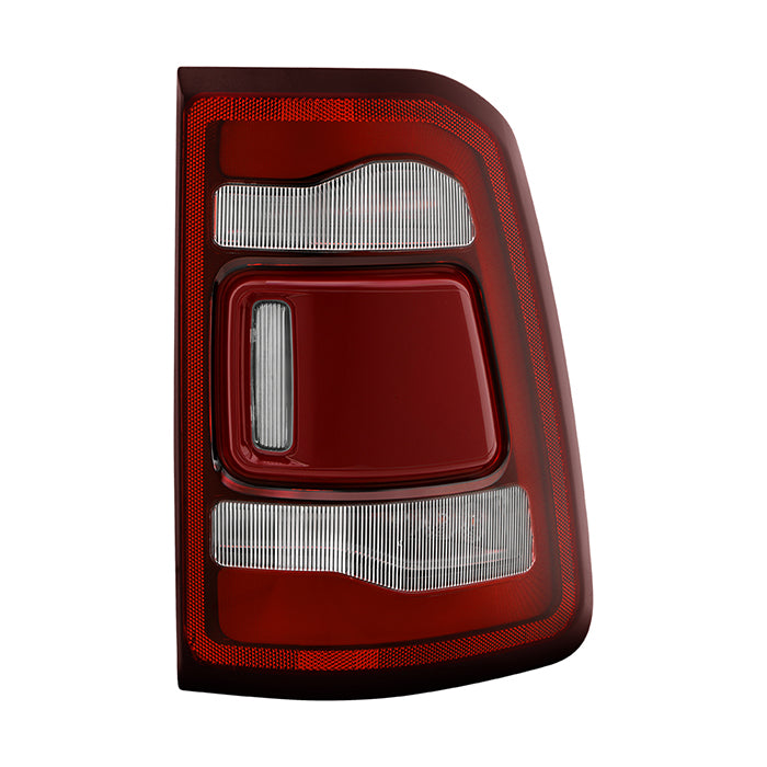 ( POE ) Dodge Ram 1500 Limited / LongHorn / Laramie (Fit Blind Spot Sensor  Module Not Included) LED Tail Light - OE Red Clear Left