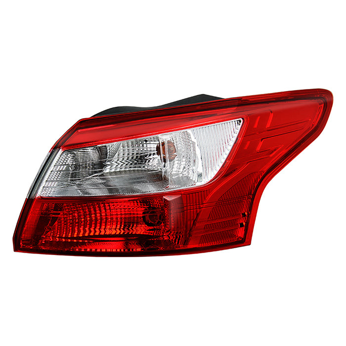 ( POE ) Ford Focus 12-14 4Dr Passenger Side Tail Lights - Signal-PV21W(Included) ; Brake-P21(Included) -  OE Outer Right