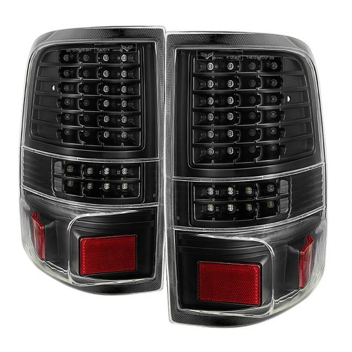 ( Akkon ) Ford F150 Styleside 04-08 (Not Fit Heritage & SVT) LED Tail Lights - Black