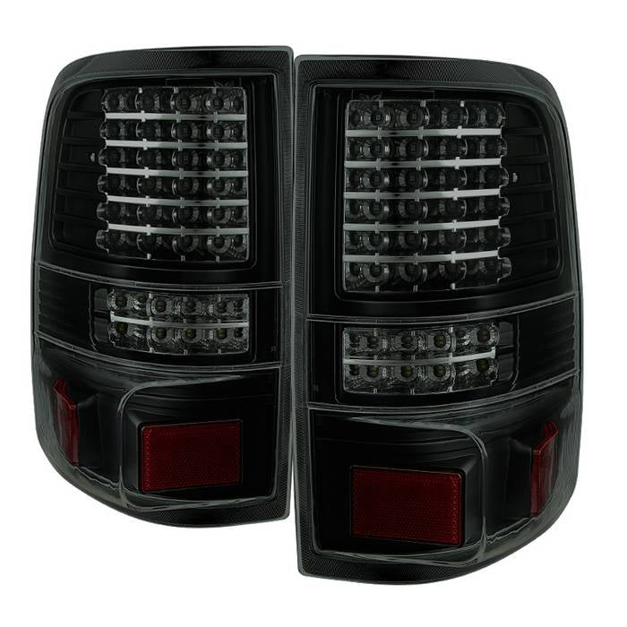 ( Akkon ) Ford F150 Styleside 04-08 (Not Fit Heritage & SVT) LED Tail Lights - Black Smoked