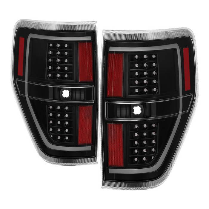 ( Akkon ) Ford F150 09-14 Light Bar LED Tail Lights - Black