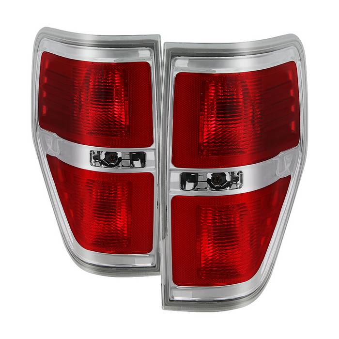 ( POE ) Ford F150 2009-2014 ( don‘t fit FX2 Sport Package ) Chrome Trim OEM Style Tail Lights