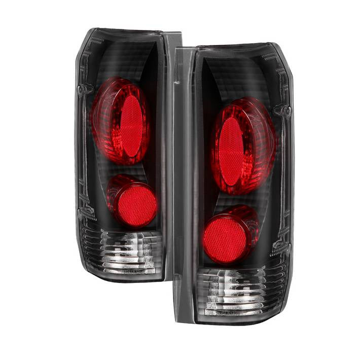 ( Akkon ) Ford F150/F250/F350 87-96 / Ford Bronco 88-96 Euro Style Tail Lights - Black
