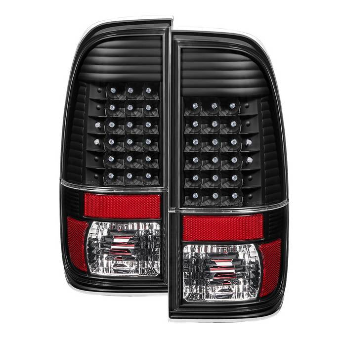 ( xTune ) Ford F150 Styleside 97-03 / F250/350/450/550 Super Duty 99-07 LED Tail Lights - Black