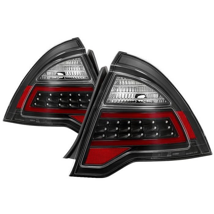 ( Akkon ) Ford Fusion 2010-2012 Light Bar LED Tail Lights - Black